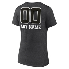 Detroit Lions Women's Personalized Name & Number Monochrome V-Neck Long Sleeve T-Shirt | NFL Online