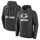 Green Bay Packers Personalized Name & Number Monochrome Pullover Hoodie | NFL Sale