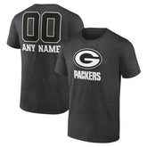 Green Bay Packers Personalized Name & Number Monochrome T-Shirt | NFL Hot