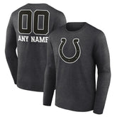 Indianapolis Colts Personalized Name & Number Monochrome Long Sleeve T-Shirt | NFL Near me