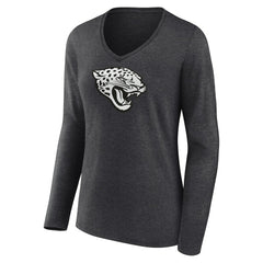 Jacksonville Jaguars Women's Personalized Name & Number Monochrome V-neck T-Shirt | NFL Near me