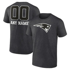 New England Patriots Personalized Name & Number Monochrome T-Shirt | NFL Discount