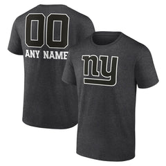 New York Giants Personalized Name & Number Monochrome T-Shirt | NFL Outlet