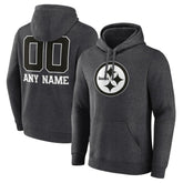 Pittsburgh Steelers Personalized Name & Number Monochrome Pullover Hoodie | NFL On sale