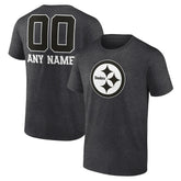 Pittsburgh Steelers Personalized Name & Number Monochrome T-Shirt | NFL New