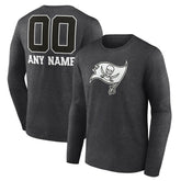 Tampa Bay Buccaneers Personalized Name & Number Monochrome Long Sleeve T-Shirt | NFL Outlet