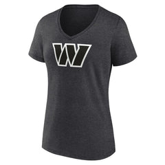 Washington Commanders Women's Personalized Name & Number Monochrome V-Neck Long Sleeve T-Shirt | NFL New