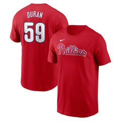 Jhoan Duran Philadelphia Phillies Nike Fuse Name & Number T-Shirt - MLB T-shirts