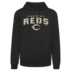 Cincinnati Reds Levelwear Podium Team Arch Pullover Hoodie - MLB Hoodies