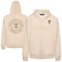 Philadelphia Phillies Levelwear Uphill Oversized Full-Zip Hoodie - MLB Hoodies