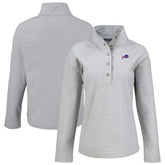 Buffalo Bills Cutter & Buck Women's Hunts Point Eco Half-Snap Sweatshirt | NFL Online