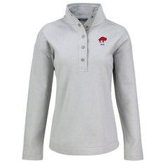 Buffalo Bills Cutter & Buck Women's Hunts Point Eco Half-Snap Sweatshirt | NFL Sale