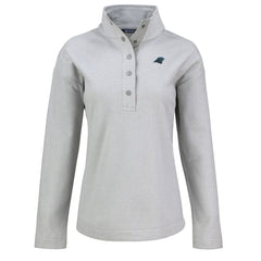 Carolina Panthers Cutter & Buck Women's Hunts Point Eco Half-Snap Sweatshirt | NFL On sale
