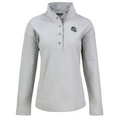 Carolina Panthers Cutter & Buck Women's Hunts Point Eco Half-Snap Sweatshirt | NFL On sale