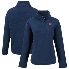Chicago Bears Cutter & Buck Women's Hunts Point Eco Half-Snap Sweatshirt | NFL New