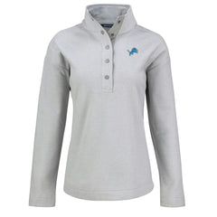 Detroit Lions Cutter & Buck Women's Hunts Point Eco Half-Snap Sweatshirt | NFL Sale