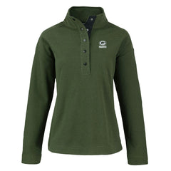 Green Bay Packers Cutter & Buck Women's Hunts Point Eco Half-Snap Sweatshirt | NFL Near me