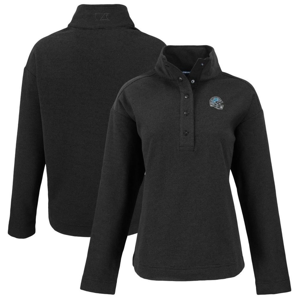 Detroit Lions Cutter & Buck Women's Hunts Point Eco Half-Snap Sweatshirt | NFL Sale