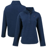 Denver Broncos Cutter & Buck Women's Hunts Point Eco Half-Snap Sweatshirt | NFL Sale