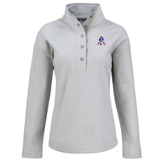 New England Patriots Cutter & Buck Women's Hunts Point Eco Half-Snap Sweatshirt | NFL New