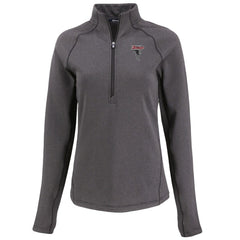 Atlanta Falcons Cutter & Buck Women's Peshastin Eco Fleece Recycled Tri-Blend Raglan Half-Zip Jacket | NFL New