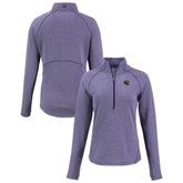 Baltimore Ravens Cutter & Buck Women's Peshastin Eco Fleece Recycled Tri-Blend Raglan Half-Zip Jacket | NFL New