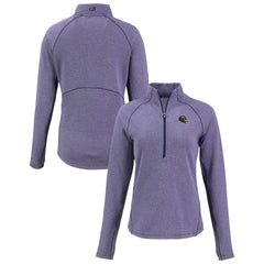 Baltimore Ravens Cutter & Buck Women's Peshastin Eco Fleece Recycled Tri-Blend Raglan Half-Zip Jacket | NFL New