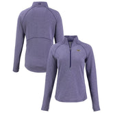 Baltimore Ravens Cutter & Buck Women's Peshastin Eco Fleece Recycled Tri-Blend Raglan Half-Zip Jacket | NFL On sale