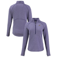 Baltimore Ravens Cutter & Buck Women's Peshastin Eco Fleece Recycled Tri-Blend Raglan Half-Zip Jacket | NFL On sale