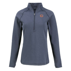 Chicago Bears Cutter & Buck Women's Peshastin Eco Fleece Recycled Tri-Blend Raglan Half-Zip Jacket | NFL Near me