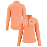 Chicago Bears Cutter & Buck Women's Peshastin Eco Fleece Recycled Tri-Blend Raglan Half-Zip Jacket | NFL Online