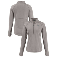 Denver Broncos Cutter & Buck Women's Peshastin Eco Fleece Recycled Tri-Blend Raglan Half-Zip Jacket | NFL New