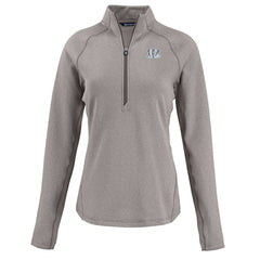 Cincinnati Bengals Cutter & Buck Women's Peshastin Eco Fleece Recycled Tri-Blend Raglan Half-Zip Jacket | NFL Sale