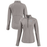 Las Vegas Raiders Cutter & Buck Women's Peshastin Eco Fleece Recycled Tri-Blend Raglan Half-Zip Jacket | NFL New