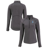 Detroit Lions Cutter & Buck Women's Peshastin Eco Fleece Recycled Tri-Blend Raglan Half-Zip Jacket | NFL Sale