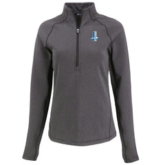 Detroit Lions Cutter & Buck Women's Peshastin Eco Fleece Recycled Tri-Blend Raglan Half-Zip Jacket | NFL Sale