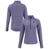 Minnesota Vikings Cutter & Buck Women's Peshastin Eco Fleece Recycled Tri-Blend Raglan Half-Zip Jacket | NFL Outlet