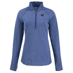New York Giants Cutter & Buck Women's Peshastin Eco Fleece Recycled Tri-Blend Raglan Half-Zip Jacket | NFL Outlet