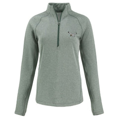 Philadelphia Eagles Cutter & Buck Women's Peshastin Eco Fleece Recycled Tri-Blend Raglan Half-Zip Jacket | NFL Near me
