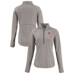 Tampa Bay Buccaneers Cutter & Buck Women's Peshastin Eco Fleece Recycled Tri-Blend Raglan Half-Zip Jacket | NFL Outlet