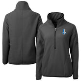 Detroit Lions Cutter & Buck Women's Historic Cascade Eco Sherpa Fleece Half-Zip Jacket | NFL Hot