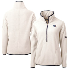 Washington Commanders Cutter & Buck Women's Americana Cascade Eco Sherpa Fleece Half-Zip Jacket | NFL On sale