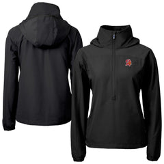 Tampa Bay Buccaneers Cutter & Buck Women's Charter Eco Recycled Half-Zip Hooded Anorak Jacket | NFL Sale
