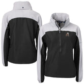 Cleveland Browns Cutter & Buck Women's Charter Eco Recycled Half-Zip Hooded Anorak Jacket | NFL Hot