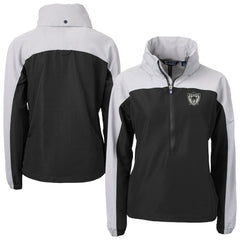 Las Vegas Raiders Cutter & Buck Women's Charter Eco Recycled Half-Zip Hooded Anorak Jacket | NFL Sale