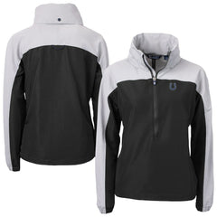 Indianapolis Colts Cutter & Buck Women's Charter Eco Recycled Half-Zip Hooded Anorak Jacket | NFL Discount