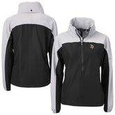 Minnesota Vikings Cutter & Buck Women's Charter Eco Recycled Half-Zip Hooded Anorak Jacket | NFL On sale