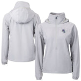 Buffalo Bills Cutter & Buck Women's Charter Eco Recycled Half-Zip Hooded Anorak Jacket | NFL Discount