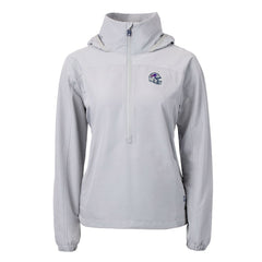 Buffalo Bills Cutter & Buck Women's Charter Eco Recycled Half-Zip Hooded Anorak Jacket | NFL Discount