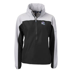 Buffalo Bills Cutter & Buck Women's Charter Eco Recycled Half-Zip Hooded Anorak Jacket | NFL Discount